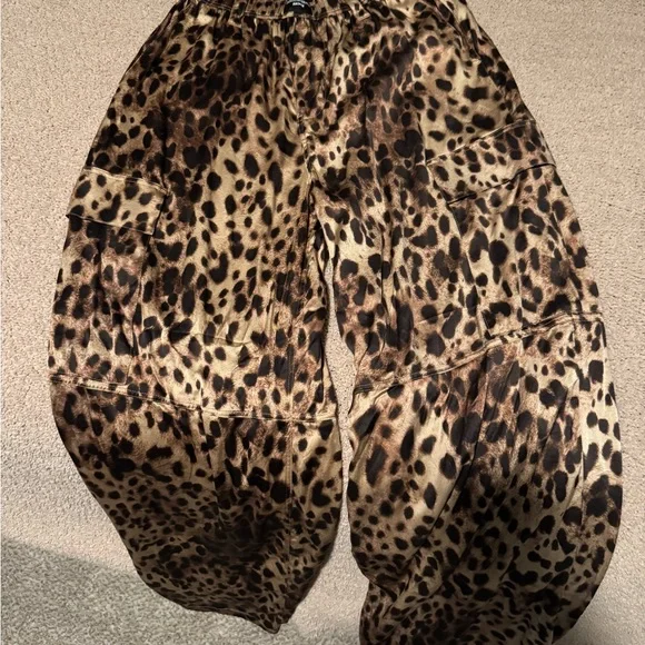 Dolce & Gabbana Animal Print Wide-Leg Pants - Picture 3 of 6